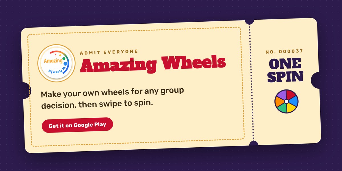Amazing Wheels: 어떤 단체 결정이든 나만의 돌림판을 만들고 스와이프해서 돌리기