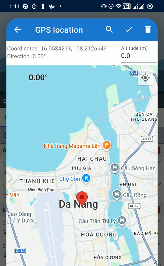 Picking a new location on the map