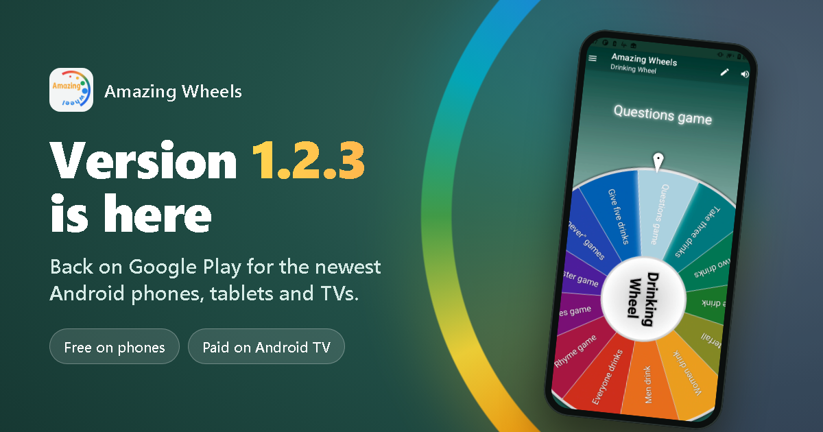 Amazing Wheels 1.2.3 is out on Google Play