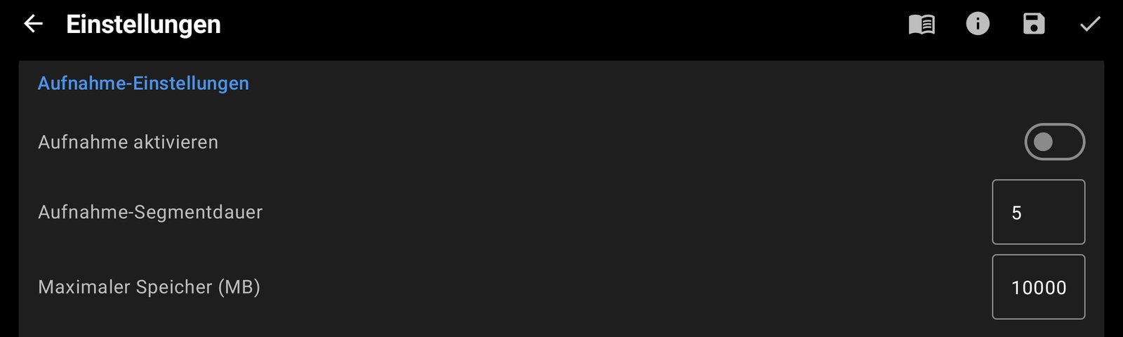 MP4-Aufnahme auf dem Handy