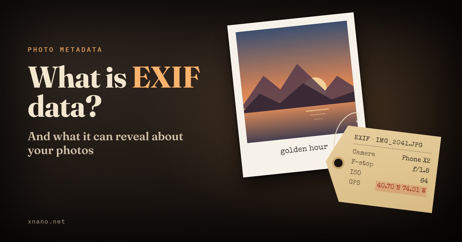 ¿Qué son los datos EXIF y qué pueden revelar de tus fotos?