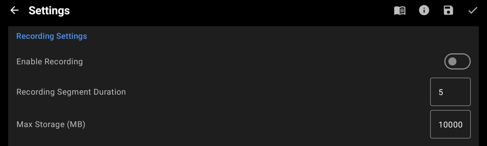 MP4 recording on the phone