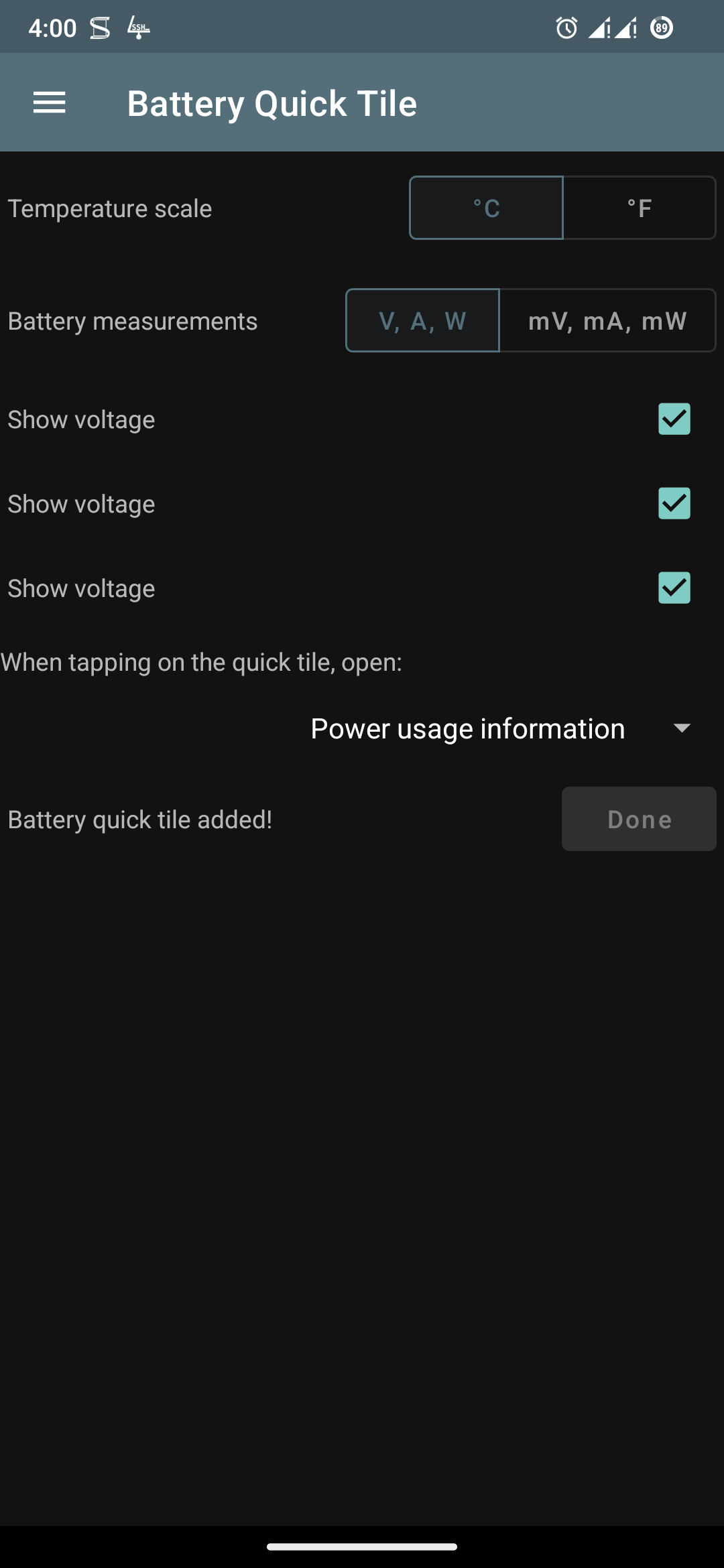 Battery Quick Tile screenshot 2