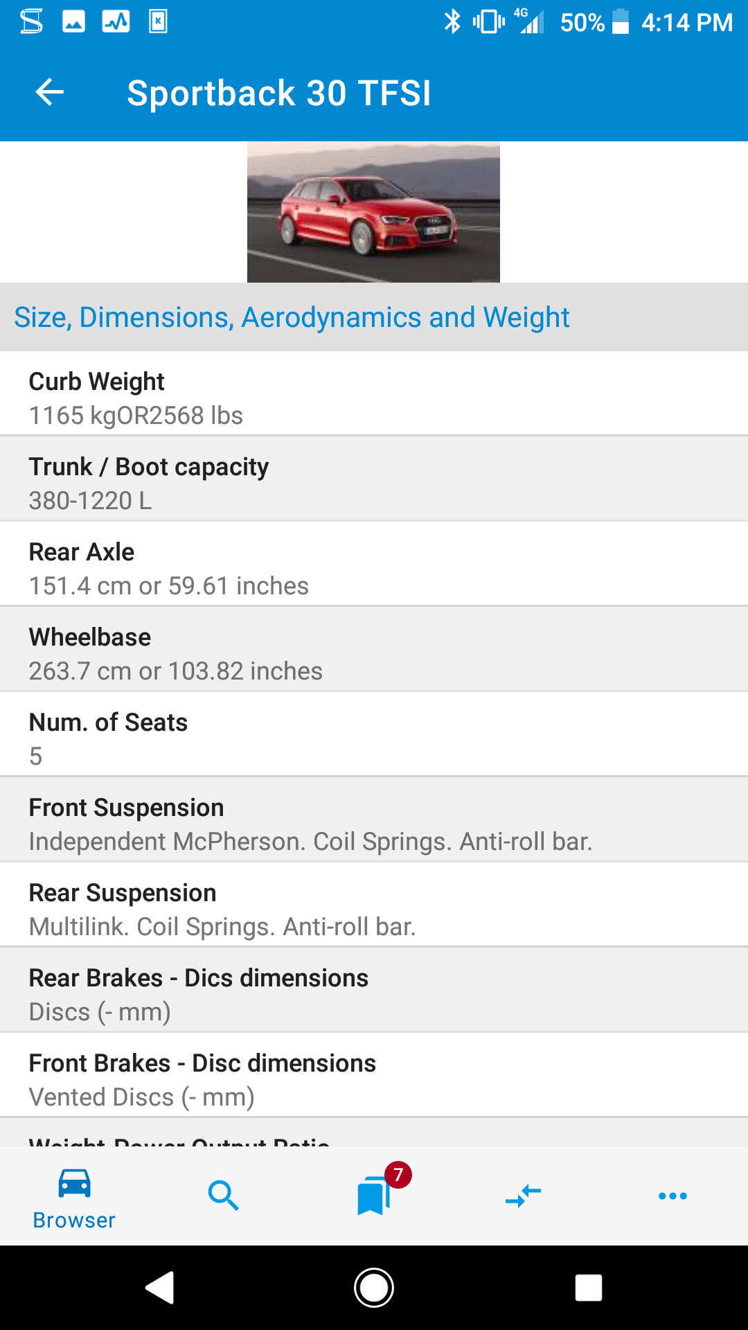 Cars Database screenshot 3