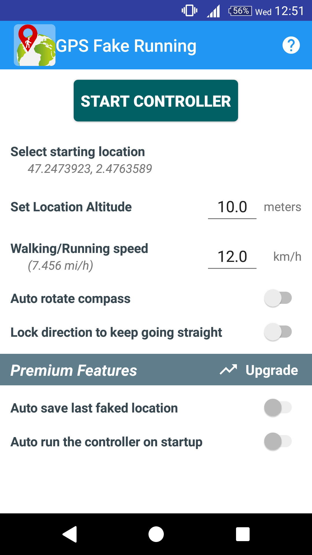 GPS Fake Running screenshot 1