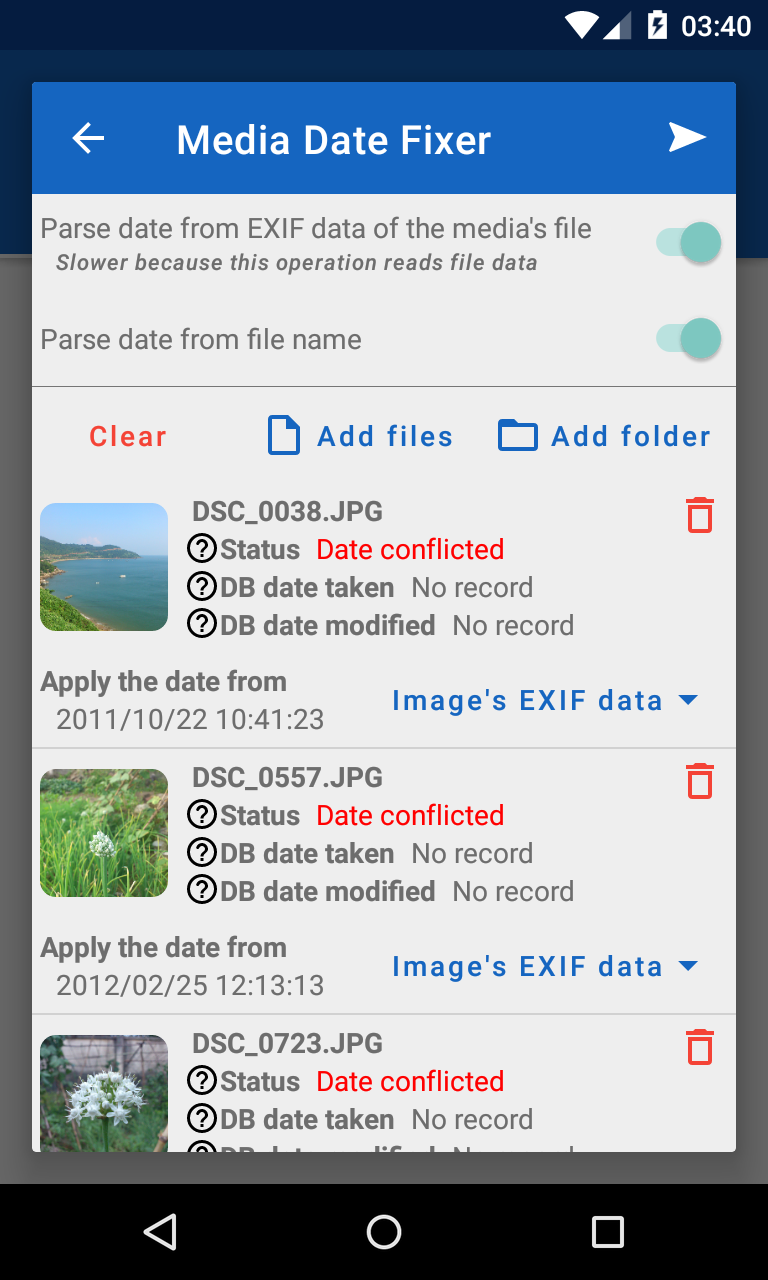 Gallery Rearrange - Date Fixer screenshot 2