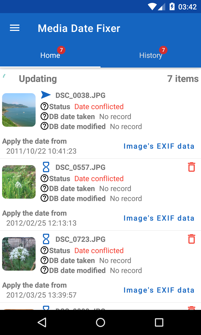 Gallery Rearrange - Date Fixer screenshot 1