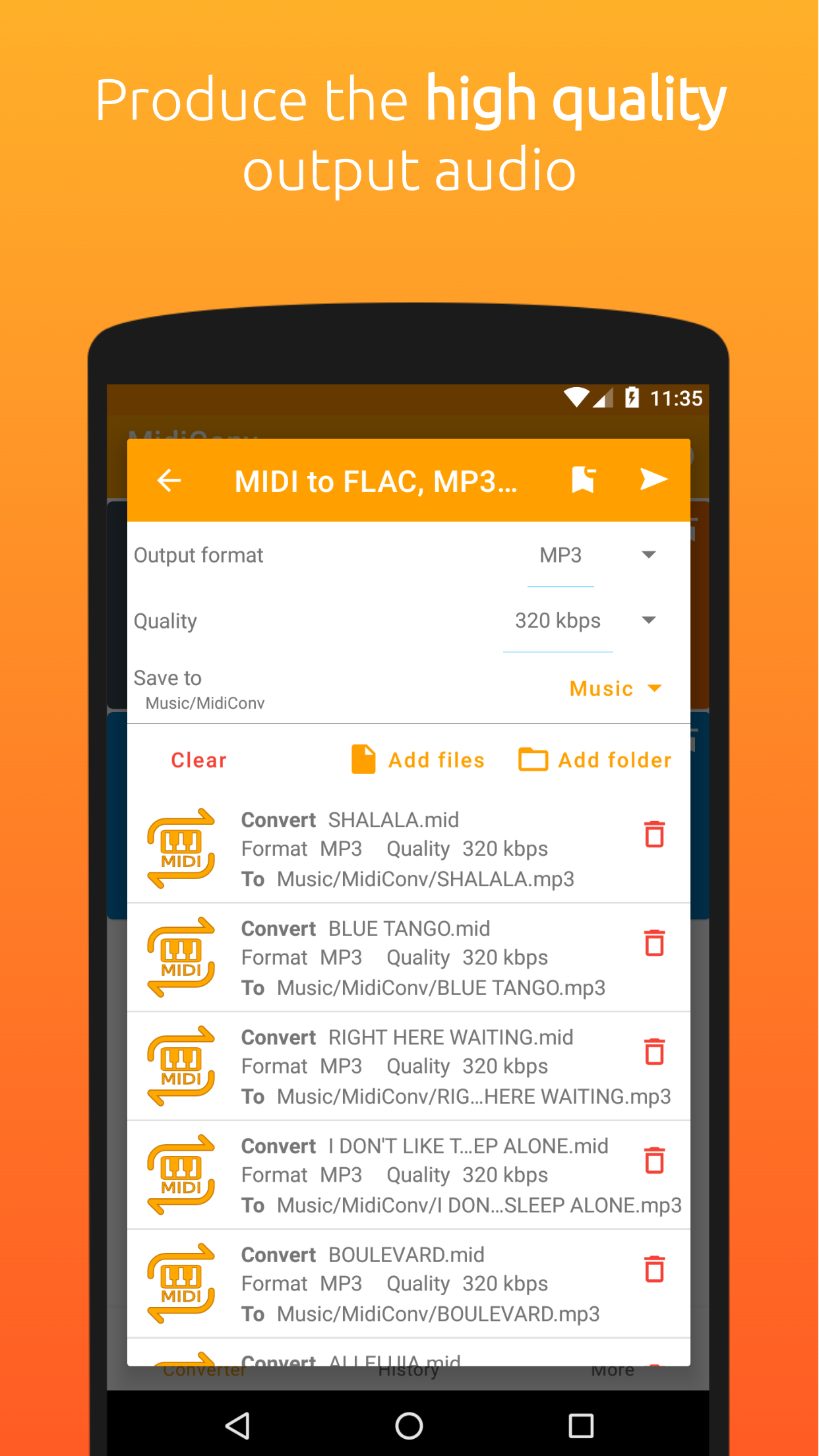 MidiConv, MIDI to MP3, FLAC... screenshot 3