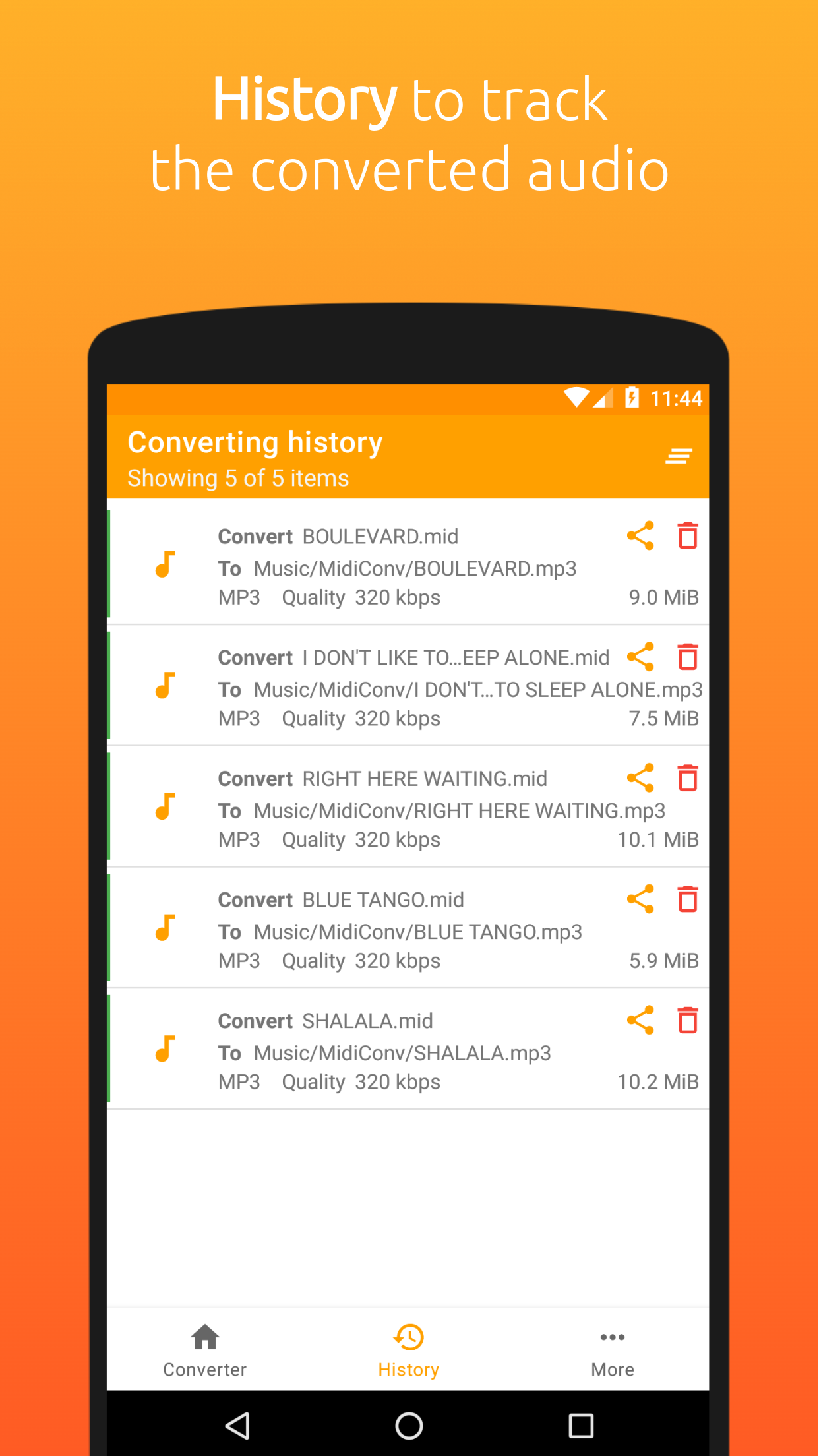 MidiConv, MIDI to MP3, FLAC... screenshot 4