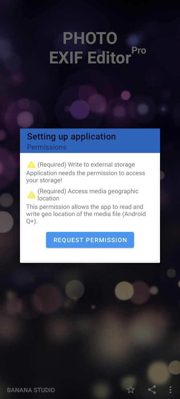 O app explica cada permissão antes de pedi-la